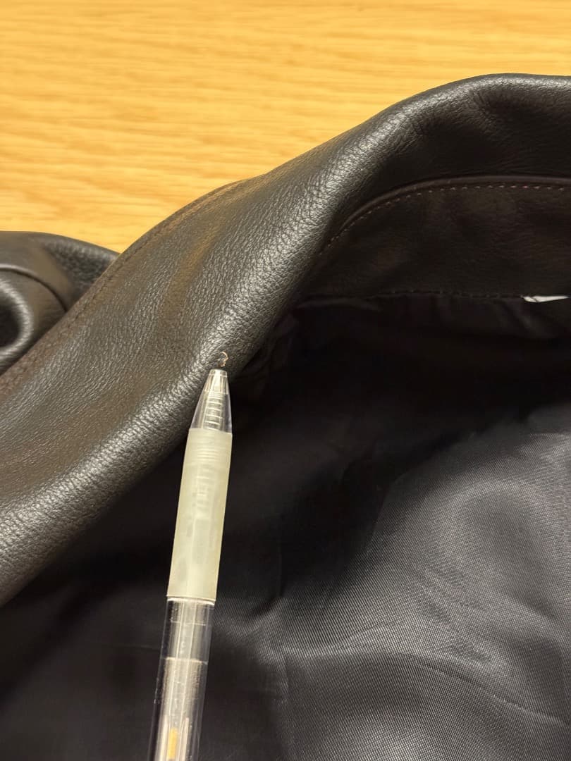 ZARA ダークブラウン メンズ レザー ボンバージャケット