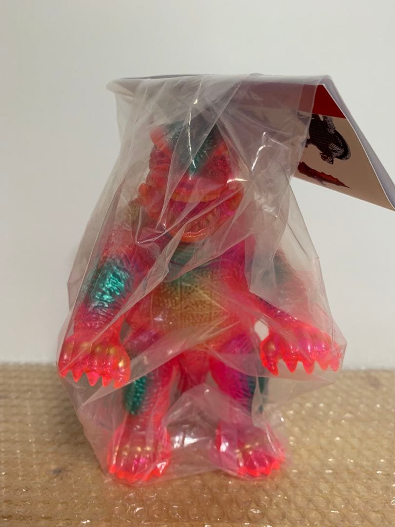 マルサン　昭和ガメラ　ピンクネオンクリア版　ソフビ