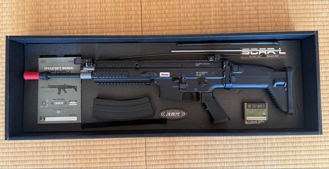 東京マルイ SCAR-L ブラック 本体 + バッテリー2個