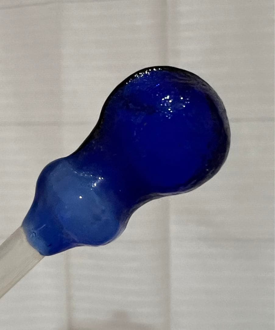 アンティーク　時代物ウラン和ガラス　かんざし　簪　和装小物　瓢箪碍子　江戸ガラス