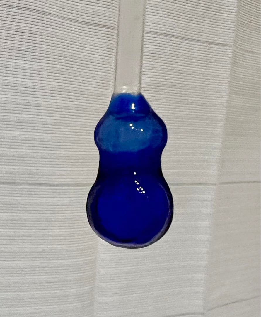 アンティーク　時代物ウラン和ガラス　かんざし　簪　和装小物　瓢箪碍子　江戸ガラス