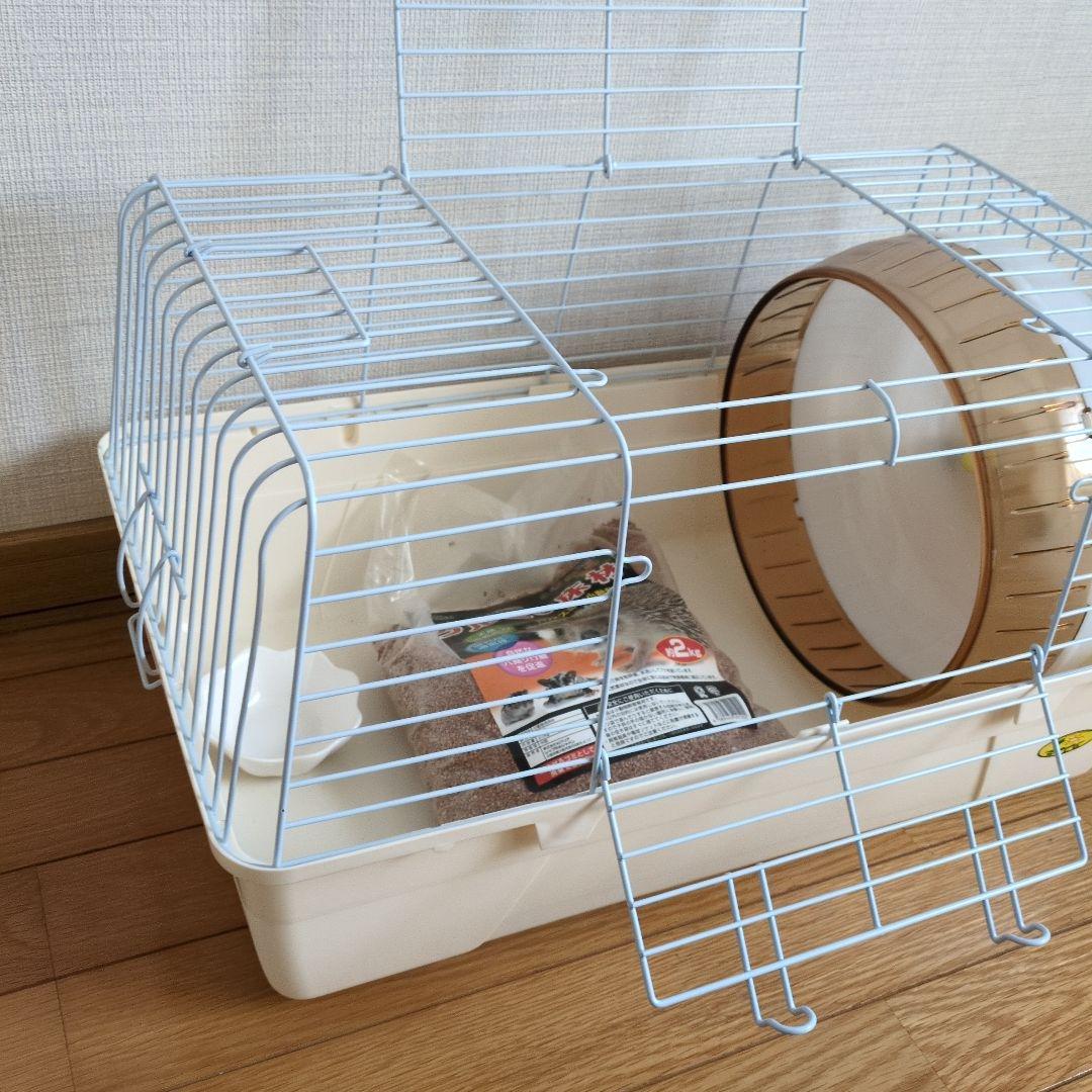 中型小動物用ケージ・回し車付き