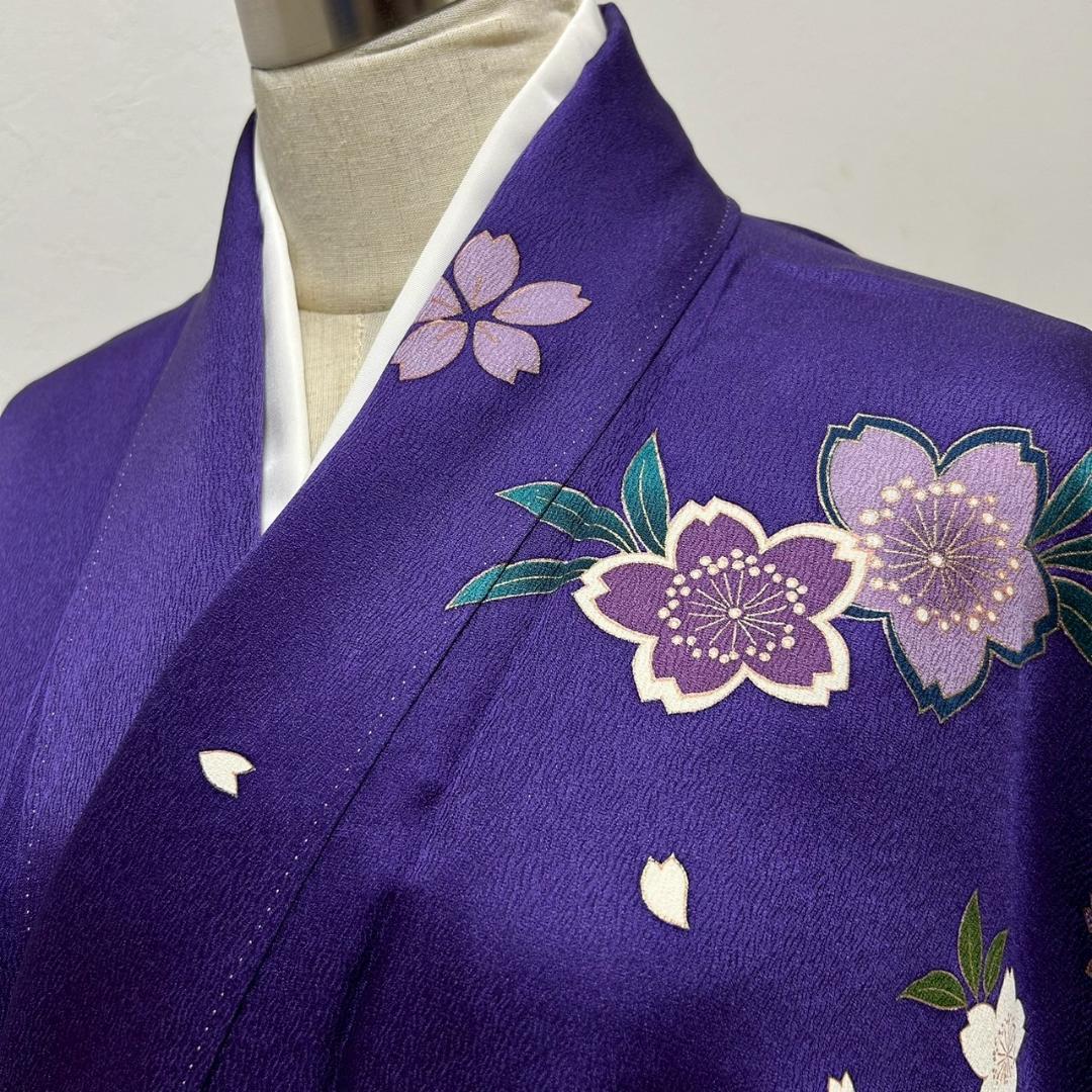 KP1772 振袖 身丈168cm 正絹 着物 成人式 トールサイズ