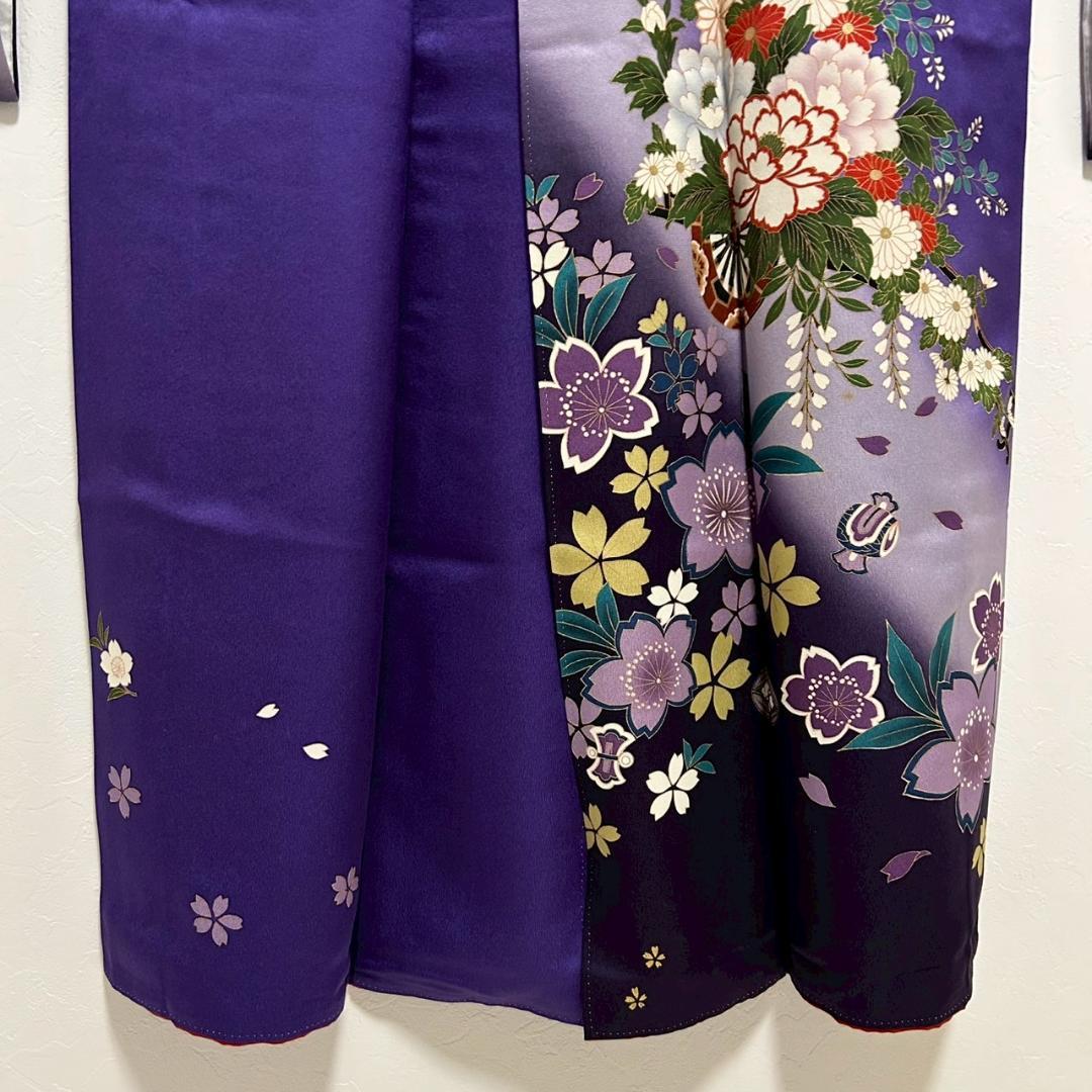 KP1772 振袖 身丈168cm 正絹 着物 成人式 トールサイズ