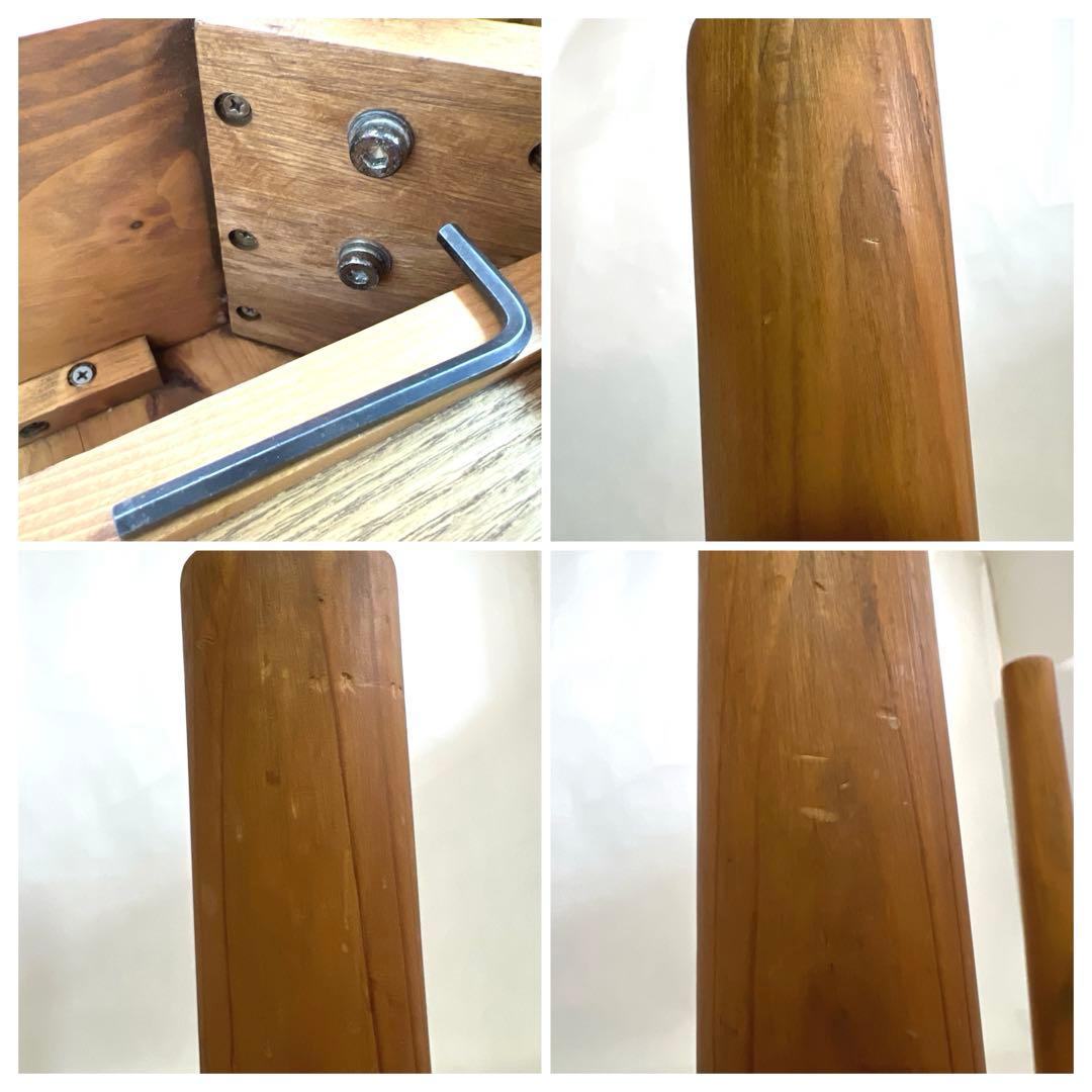 パイン材デスク・横幅120cm・作業台 引き出し付きテーブル・無垢材造り