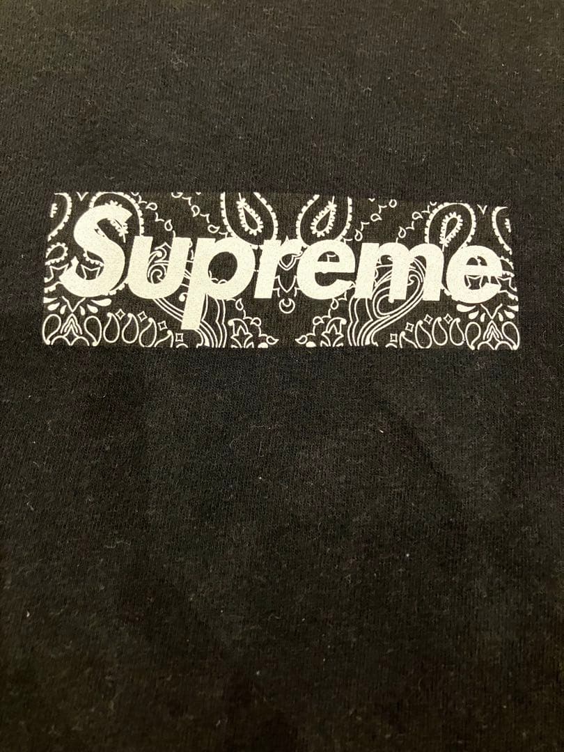 Supreme バンダナ柄 Tシャツ M boxlogo