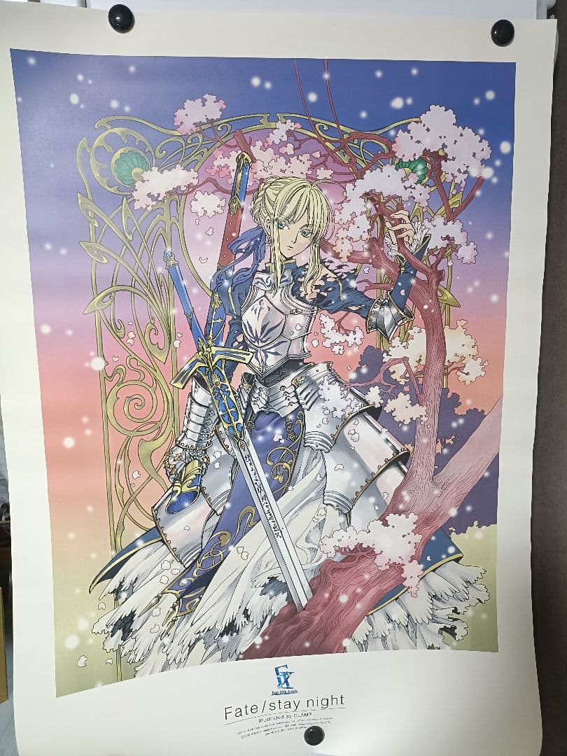 一番くじ Fate10周年記念 A賞ポスター セイバー アルトリア CLAMP画