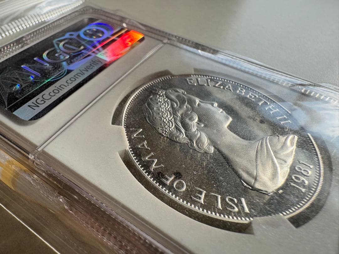 1981年銘　最高鑑定品！PF69 1クラウン銀貨　ダイアナ妃