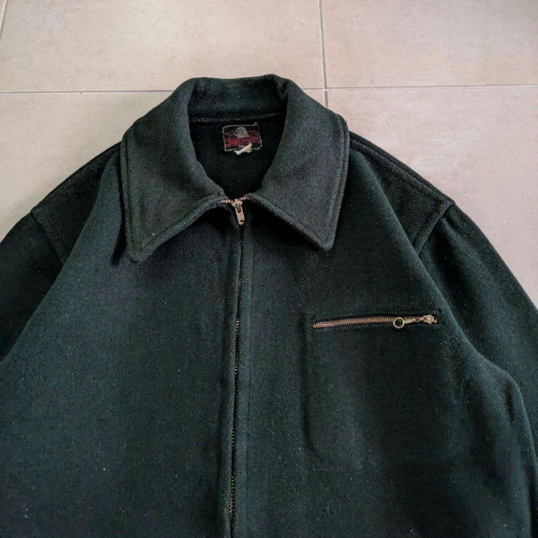 50s 60s JOHNSON　ジョンソン　マッキーノ　短丈　ウールジャケット
