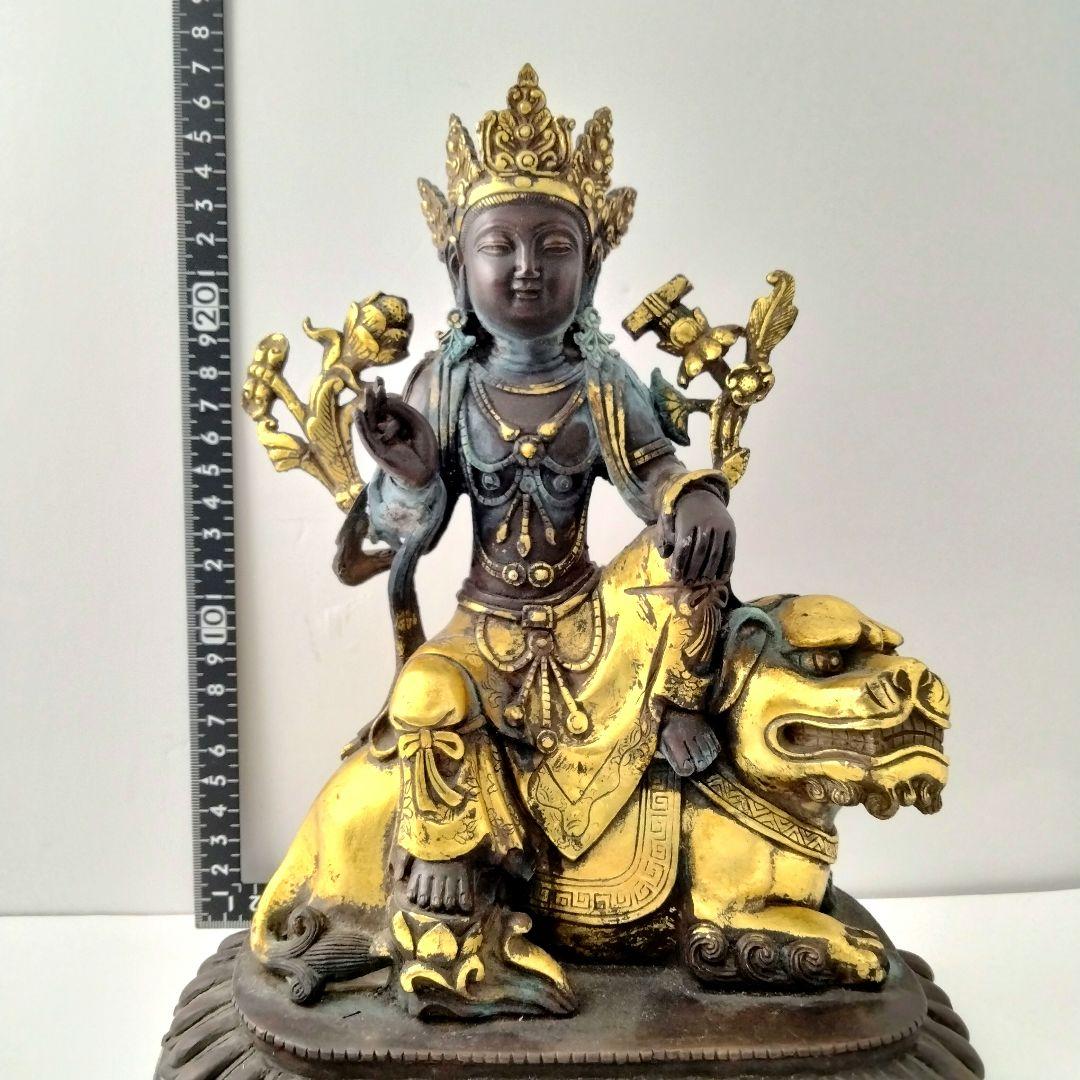 Ｘ207 収集家放出品　時代チベット仏像　鍍金仏