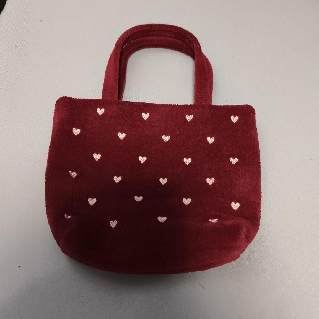 新品未使用ラブラリーFEILERハート模様 ハンドバッグ 赤