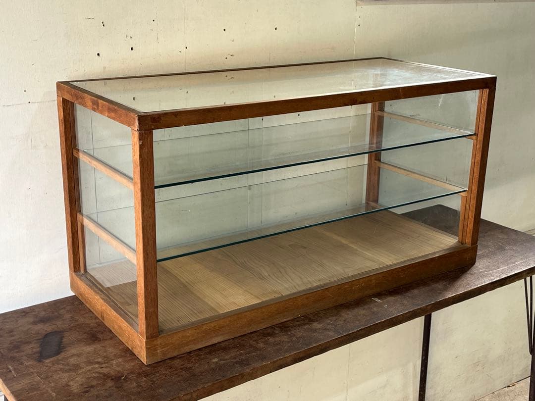 K*M様 昭和レトロ 木枠ガラスケース 和菓子店の陳列ケース ガラスショーケース