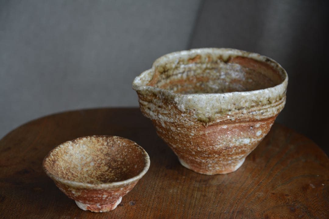 【澤克典】信楽 酒盃 片口 セット