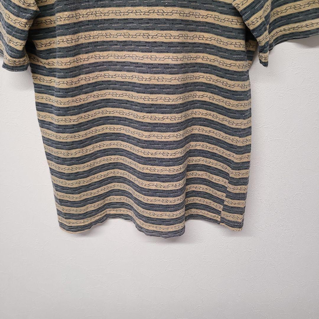 80s USA製 GRAMICCIグラミチ ジャガードボーダーT ポケットT