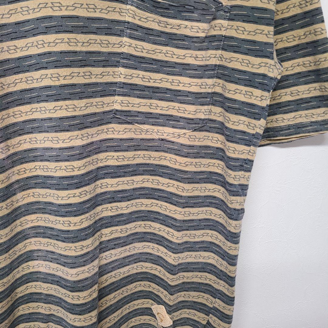 80s USA製 GRAMICCIグラミチ ジャガードボーダーT ポケットT