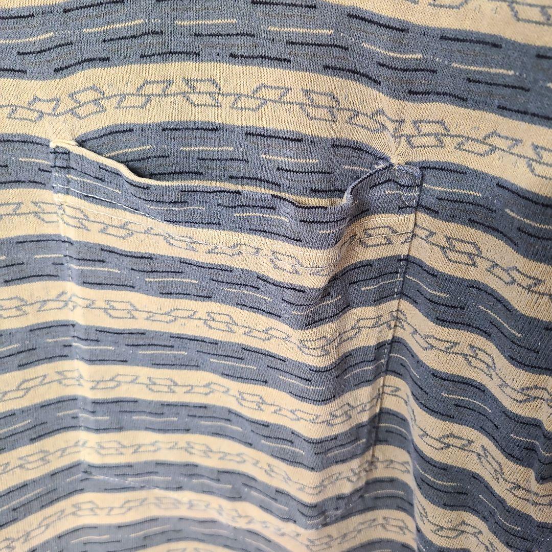 80s USA製 GRAMICCIグラミチ ジャガードボーダーT ポケットT