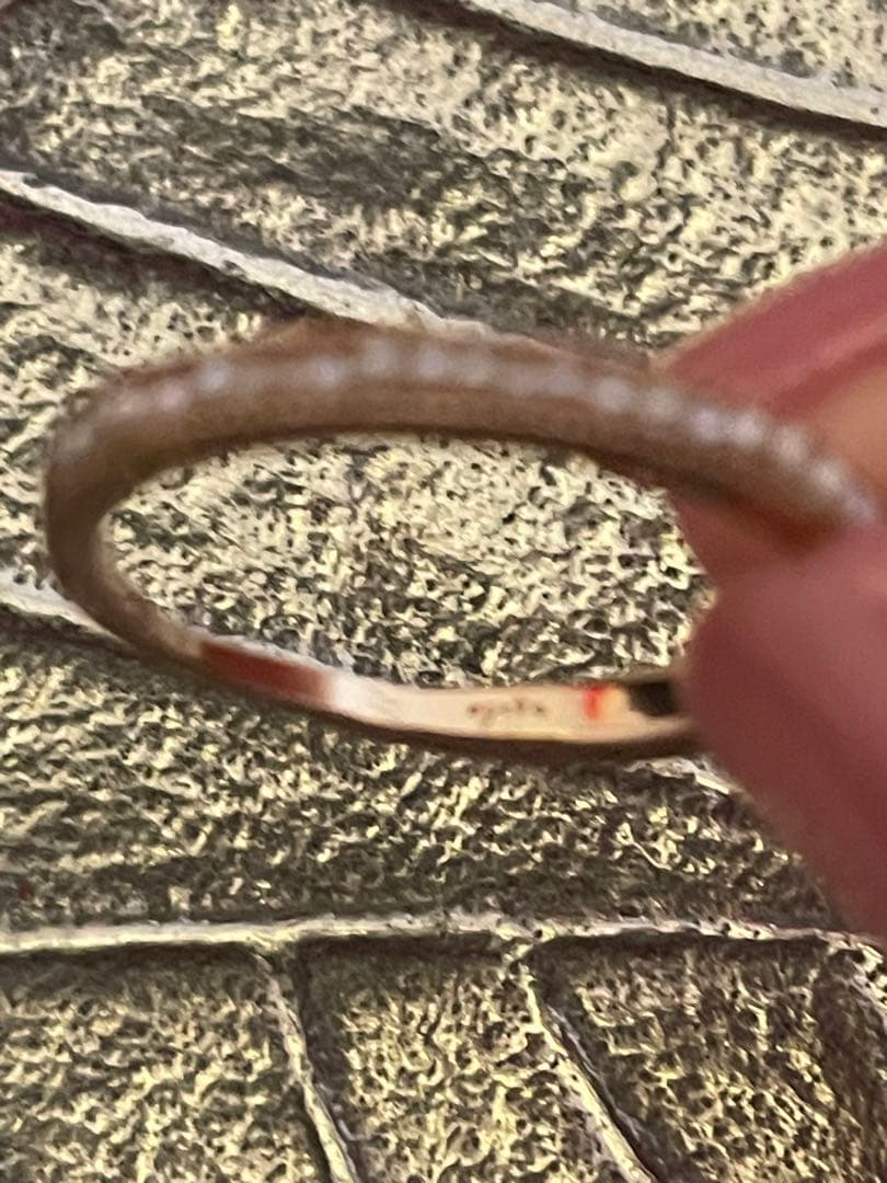 agete K10 淡水パール リング 13号