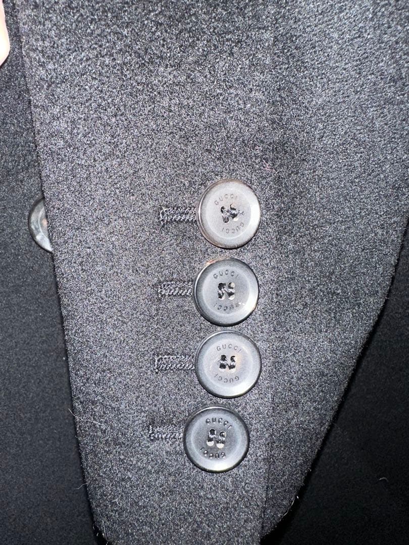 GUCCI グッチ チェスターコート 黒 38 美品 即日発送