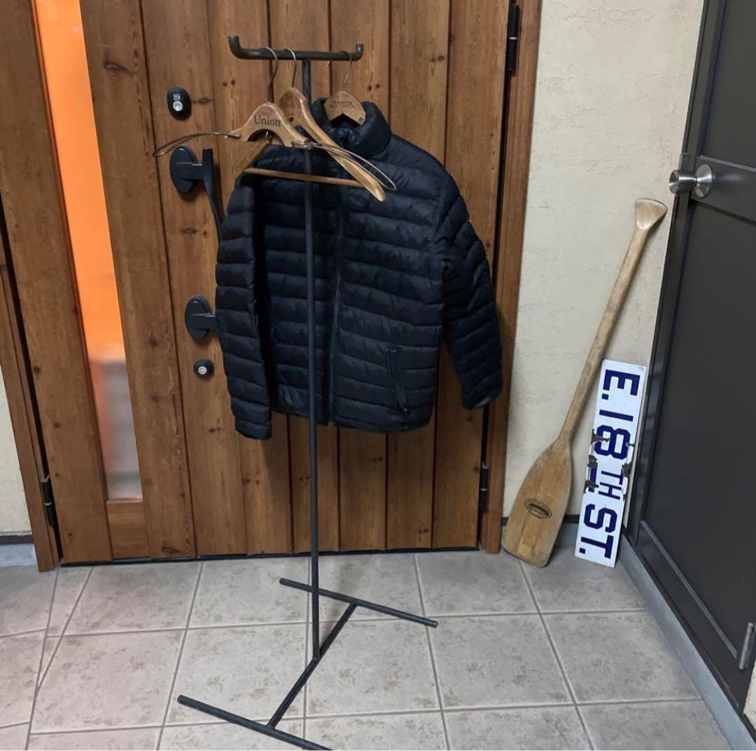 インダストリアル アイアン T字ハンガーラック シャビー 店舗什器 鉄色