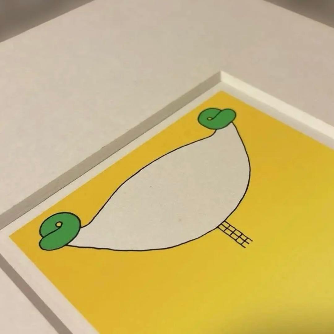 元永 定正 シルクスクリーン きみどりふたつ