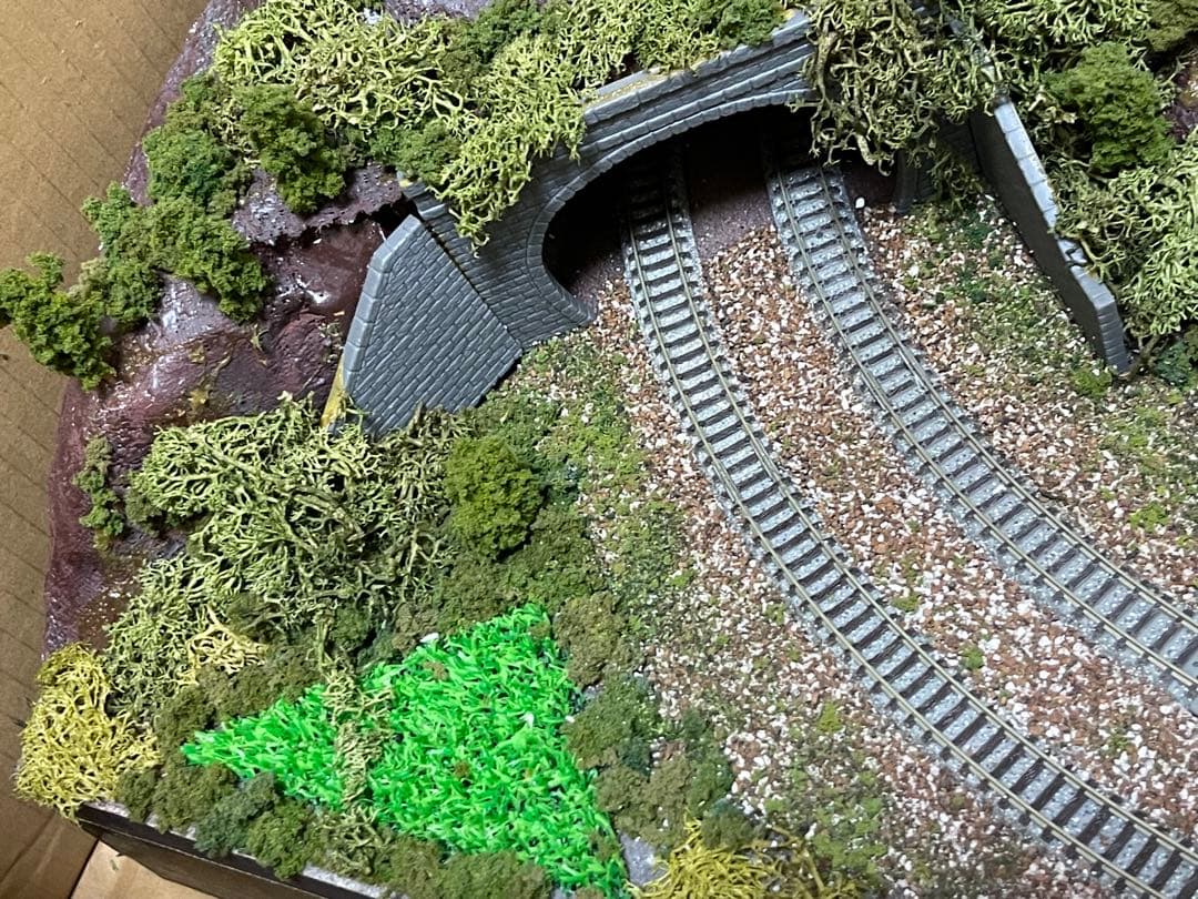 ジオラマ 線路 Nゲージ 120x60cm 現状品