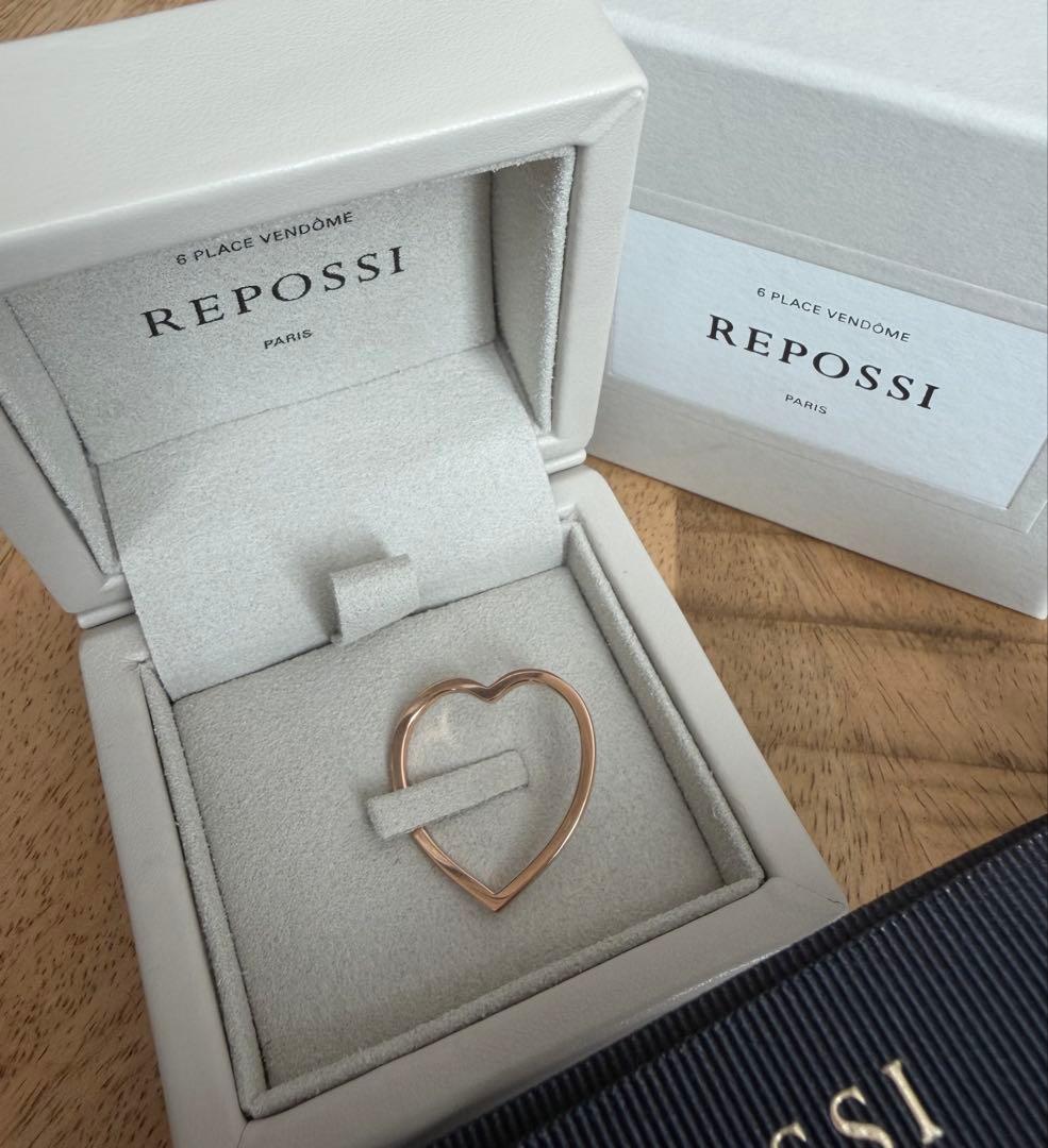 REPOSSI レポシ Antifer ハートリング 18K PG 53号