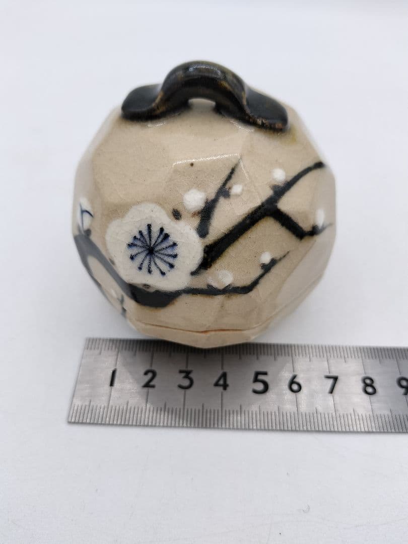 c466 香合 槍梅 佐藤大道 木箱 茶道具 古物