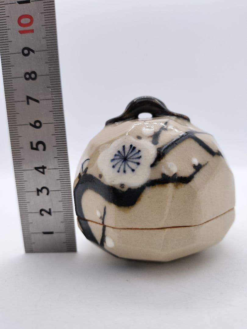 c466 香合 槍梅 佐藤大道 木箱 茶道具 古物