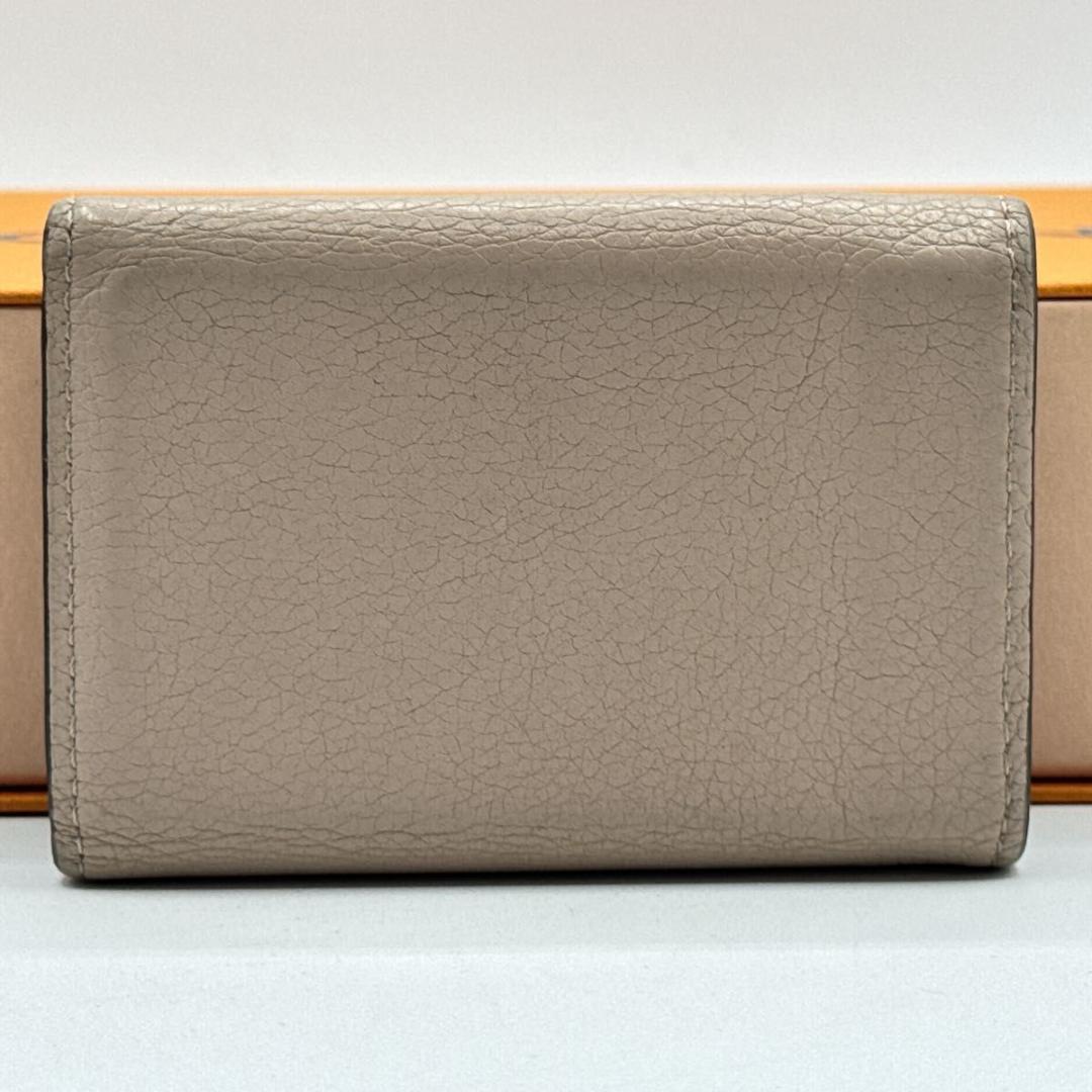 ルイヴィトン ポルトフォイユ・ロックミニ 三つ折り財布 ICチップ搭載 ベージュ