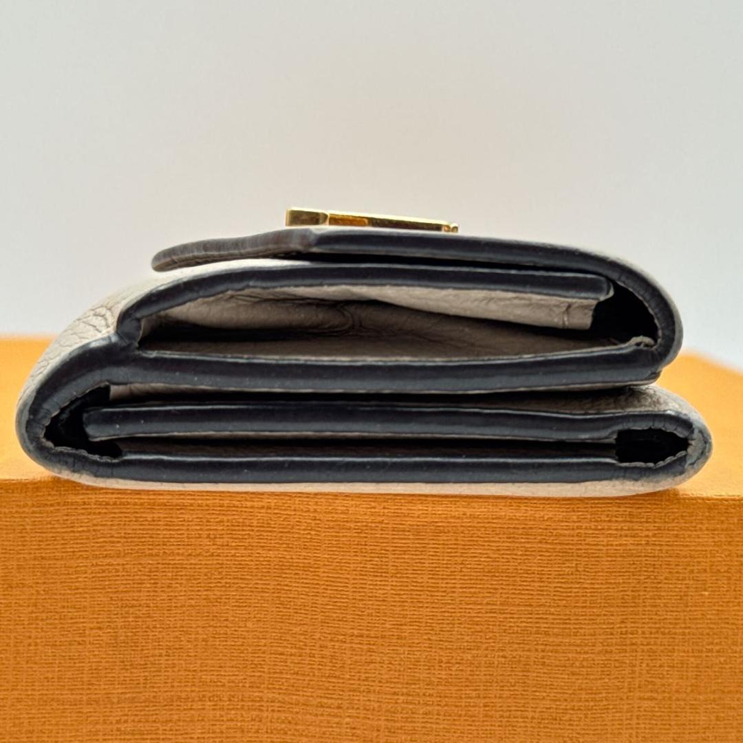 ルイヴィトン ポルトフォイユ・ロックミニ 三つ折り財布 ICチップ搭載 ベージュ