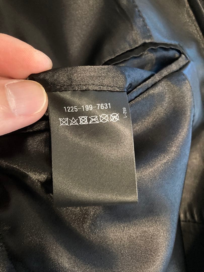 BEAUTY&YOUTH ブラックレザーシングルライダースジャケット M