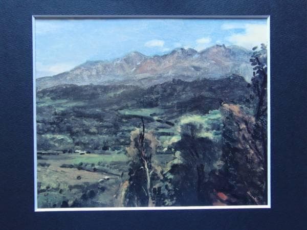 中村研一、【大雪山】、希少・大判豪華画集画、新品高級額、額装付