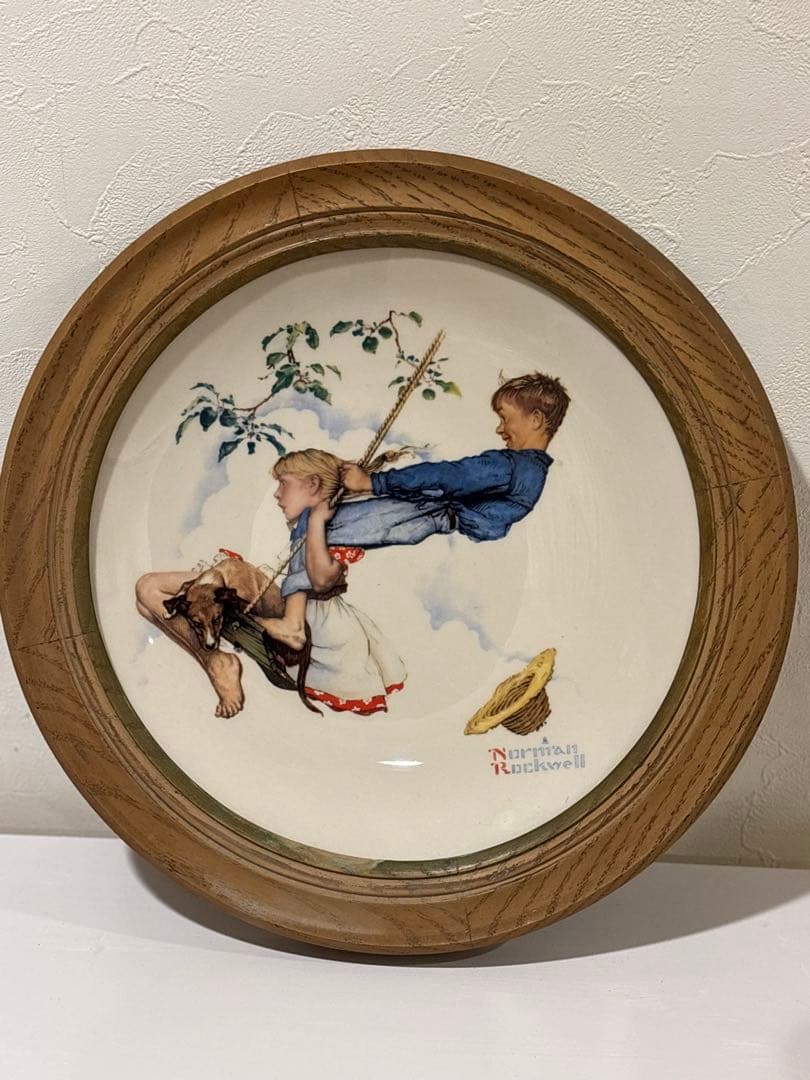 ノーマンロックウェル Gorham 限定 ヴィンテージ プレート 四季4枚セット