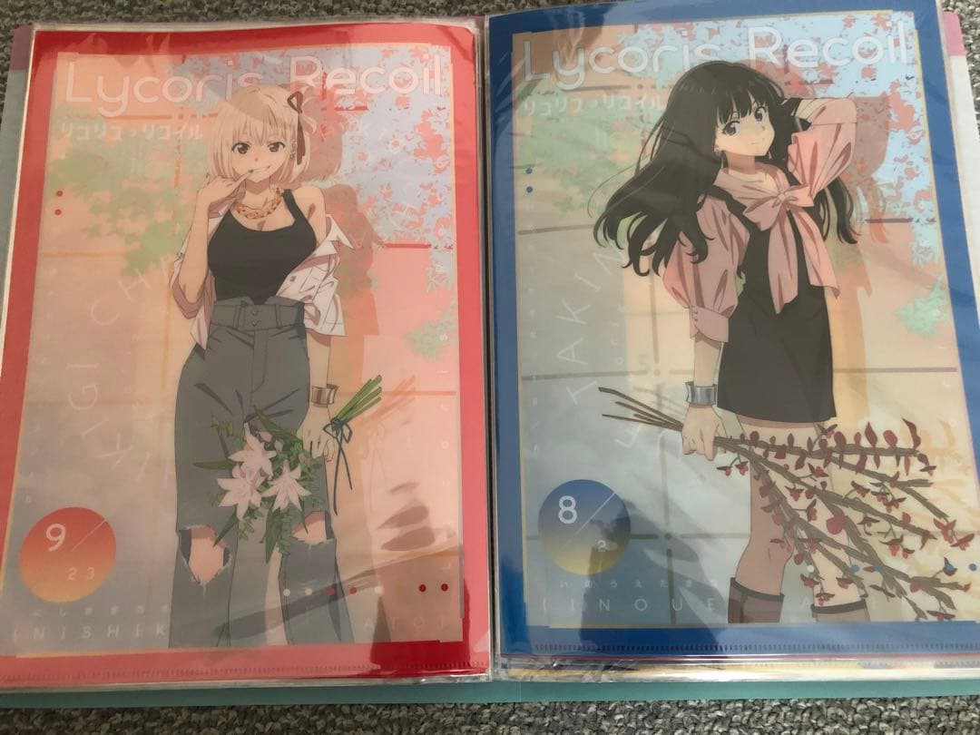 ぴ*く様 【引退品】リコリスリコイル クリアファイル セット