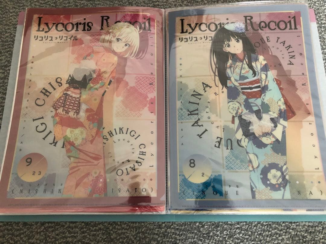 ぴ*く様 【引退品】リコリスリコイル クリアファイル セット