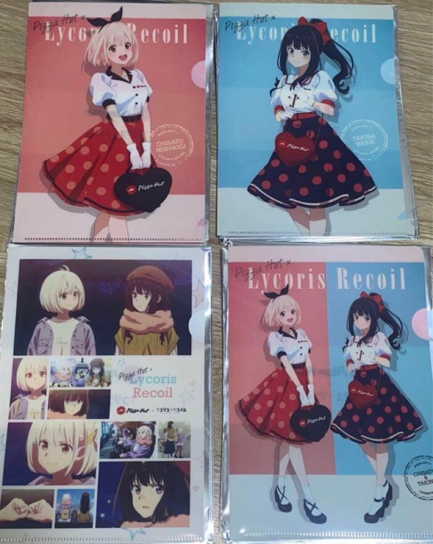 ぴ*く様 【引退品】リコリスリコイル クリアファイル セット