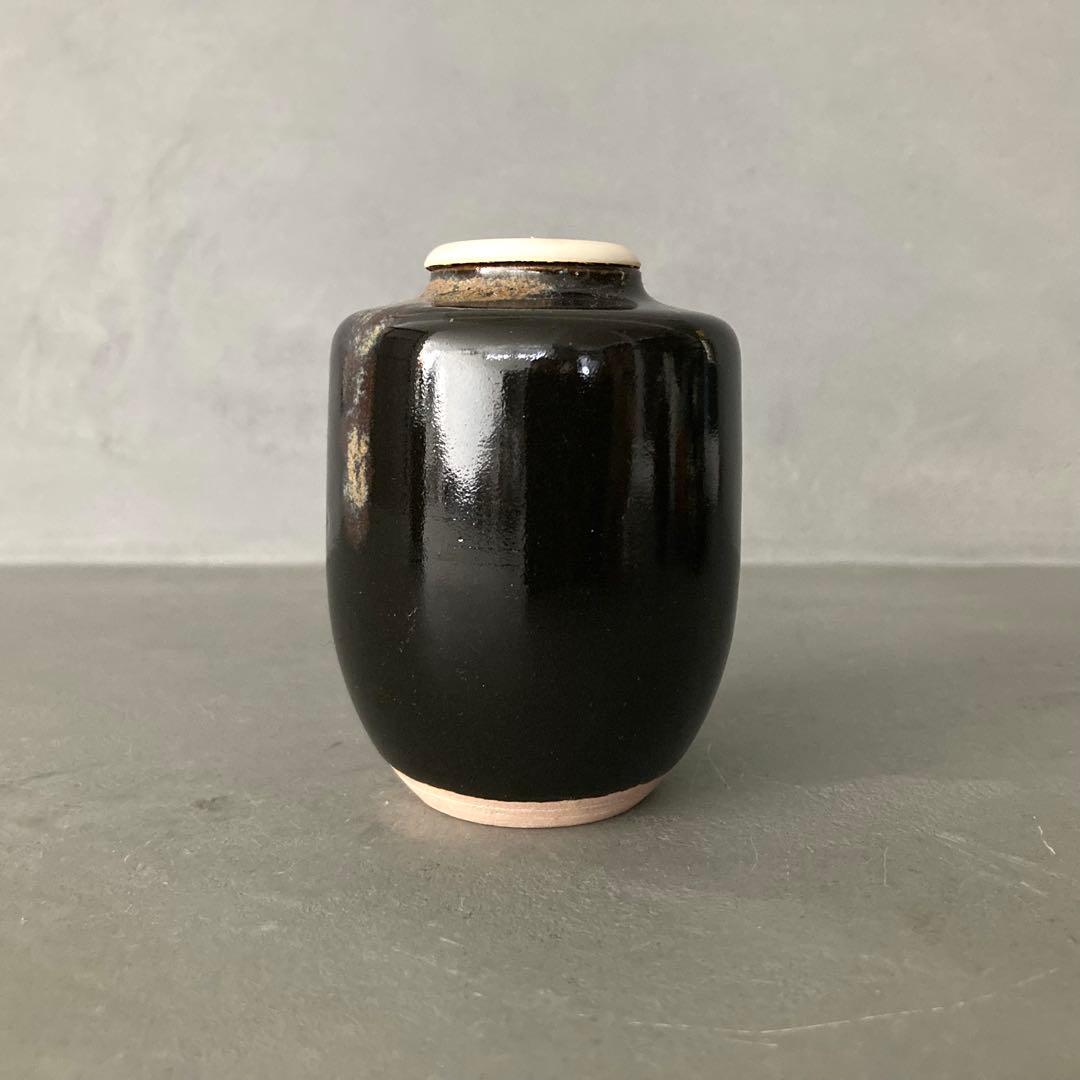 茶道具 肩衝茶入 茶入 仕覆グリーン