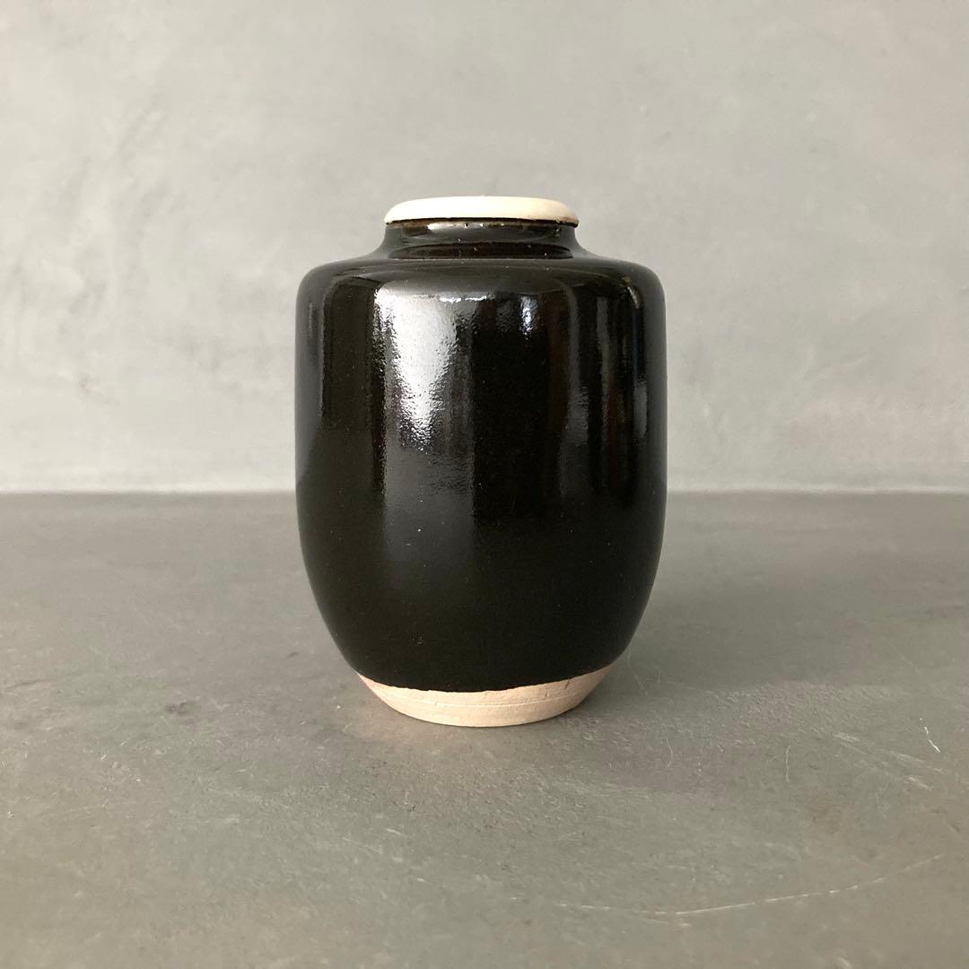 茶道具 肩衝茶入 茶入 仕覆グリーン