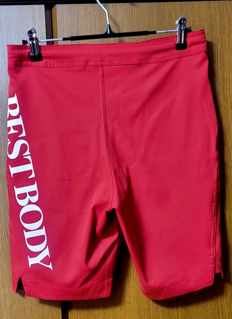 ベストボディジャパン 公式予選サーフパンツ レッド Sサイズ