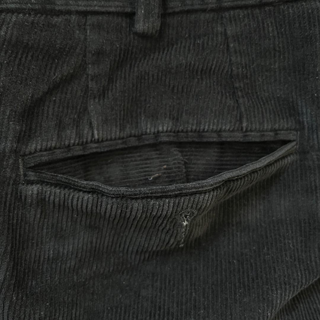 ローレン ラルフローレン W36 ポロチノ コーデュロイ 古着 黒 17811