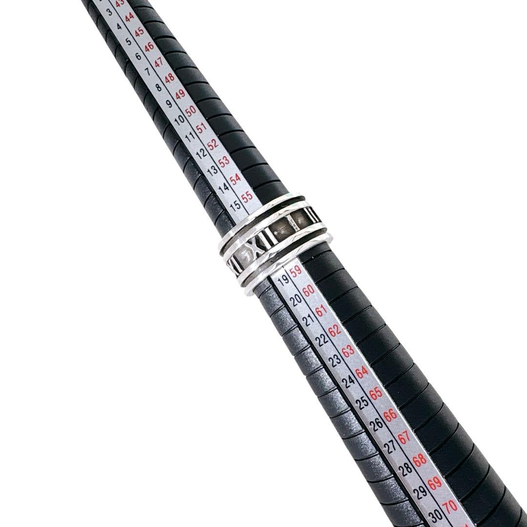 【光沢艶感仕上げ】ティファニー アトラス ワイド シルバー925 リング 17号