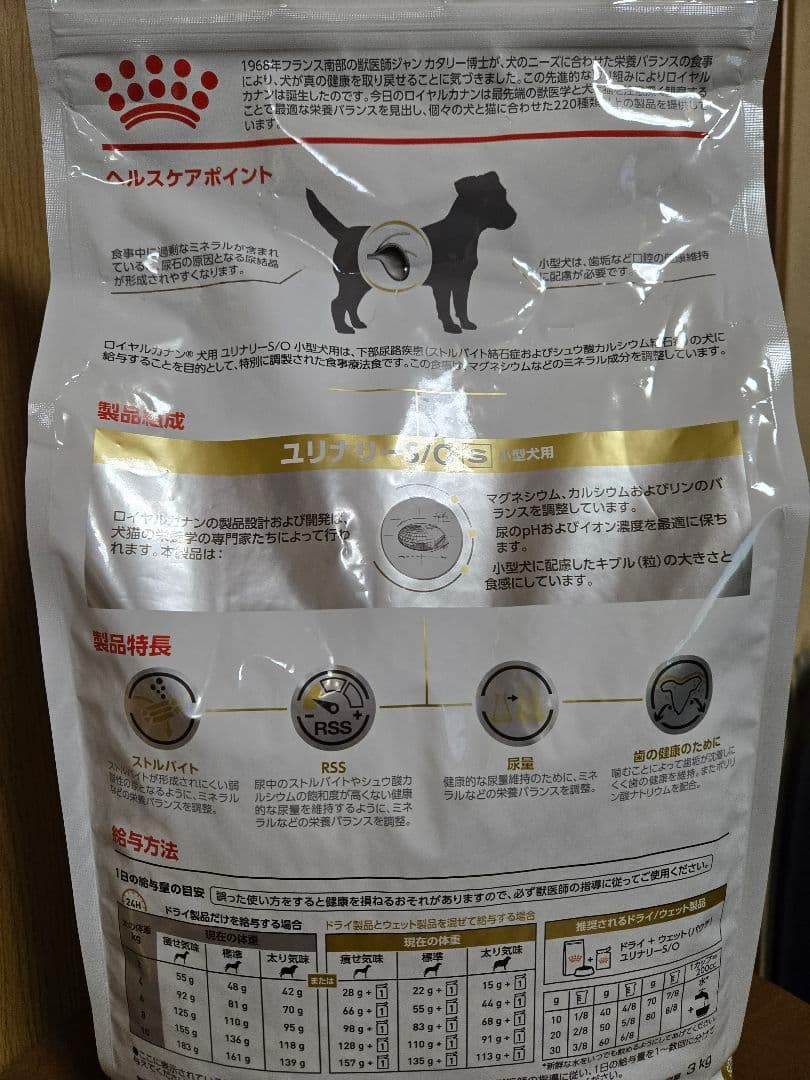 ロイヤルカナン　ユリナリーS/O　小型犬用S
