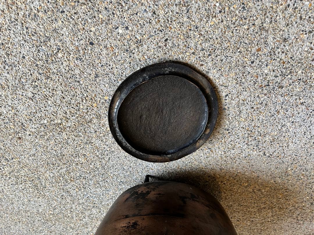 特大やかん、鉄瓶、鉄器、鉄やかん、アンティーク