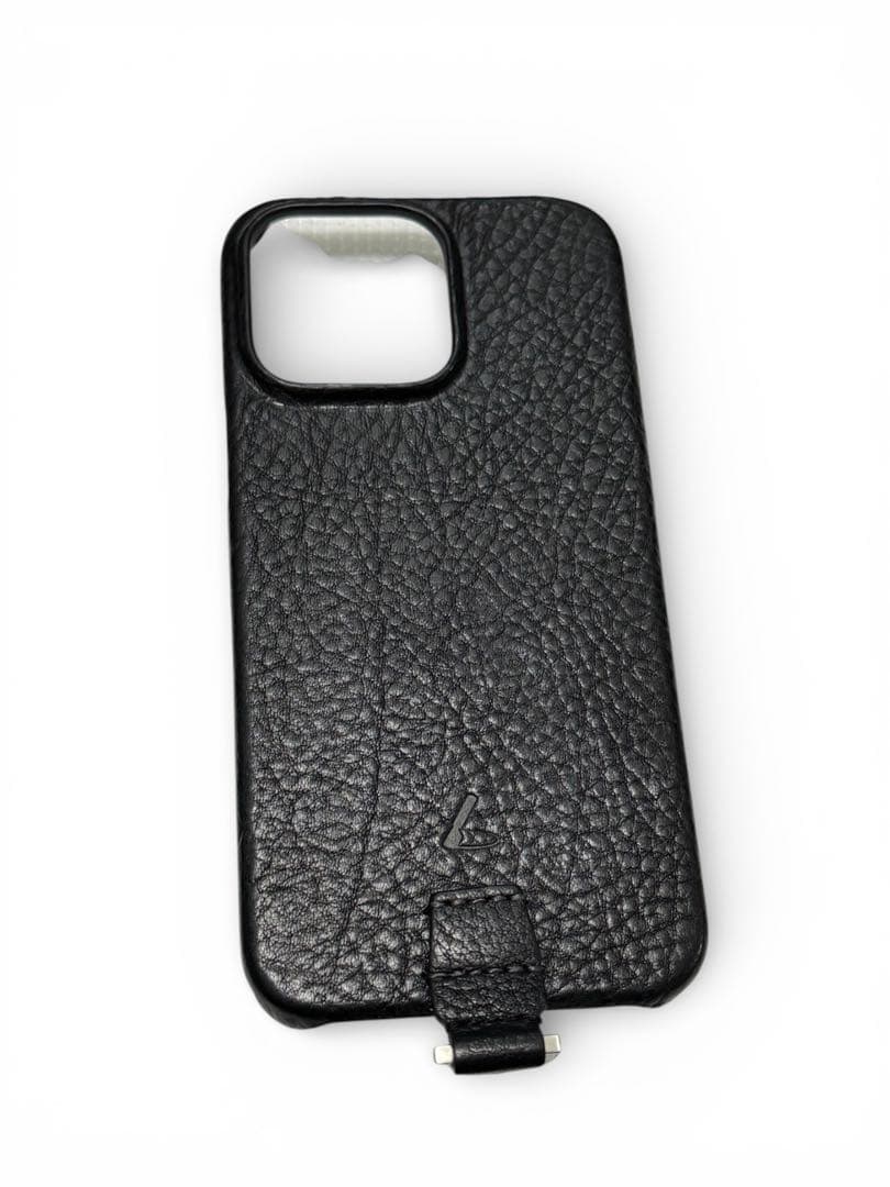 【処分】土屋鞄 使用5回程 iPhone15 Pro Max ケース 黒