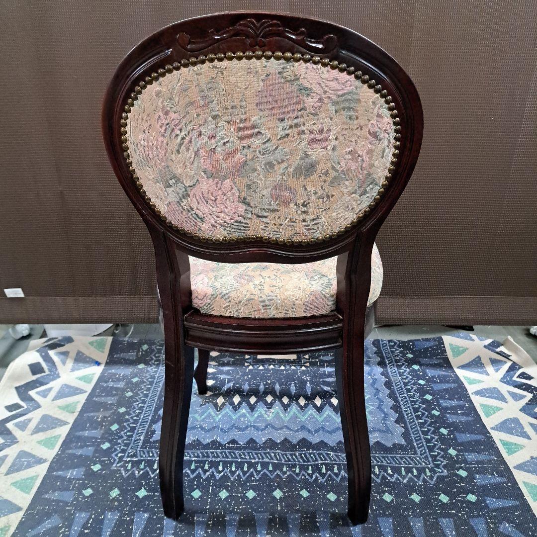 ♡アンティーク　 木製椅子 　ゴブラン織　猫足　鋲打ち♡