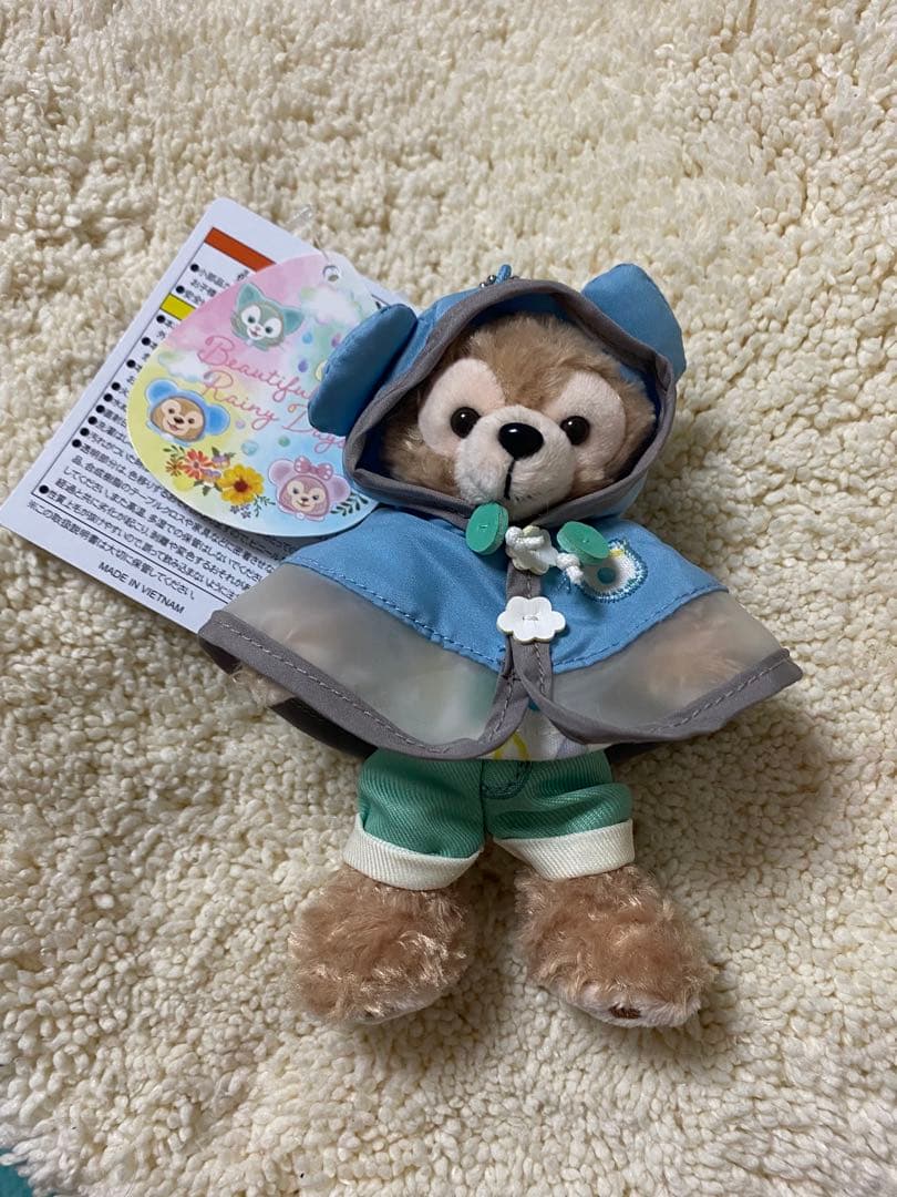 ビューティフル　レイニーデイズ　ダッフィー ぬいぐるみバッジ