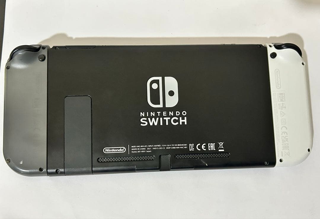 【動作品】ニンテンドー Switch 新型 バッテリー強化版 ホワイト グレー