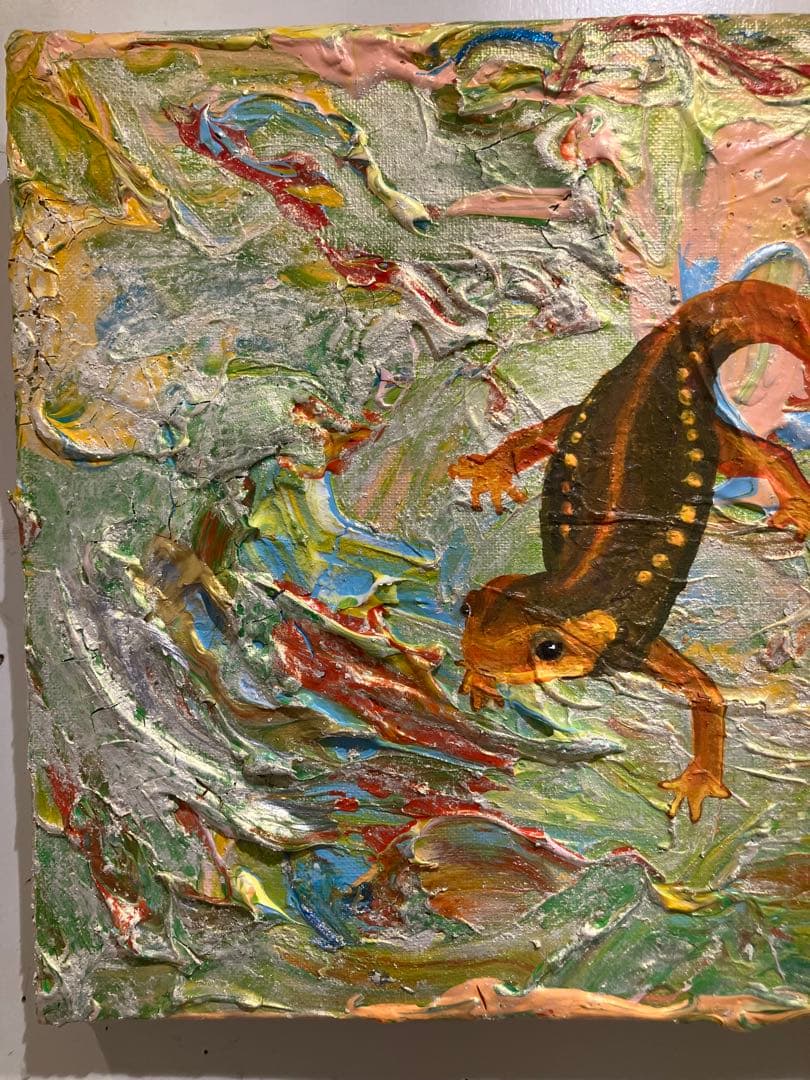 動物の絵　絵画　絵　アクリル　おしゃれ　原画　モダンアート　アート　インテリア