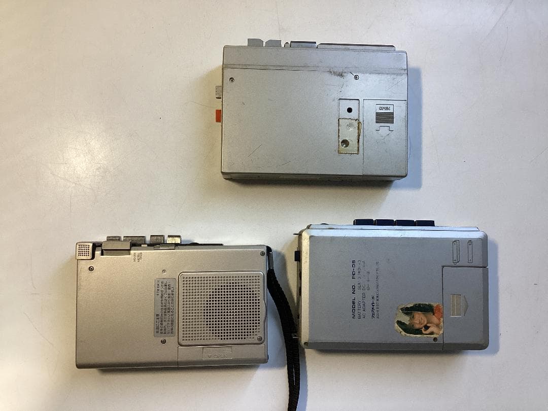 SONY等　TCS-450 カセットプレーヤー 　３台セット　ジャンク品扱い