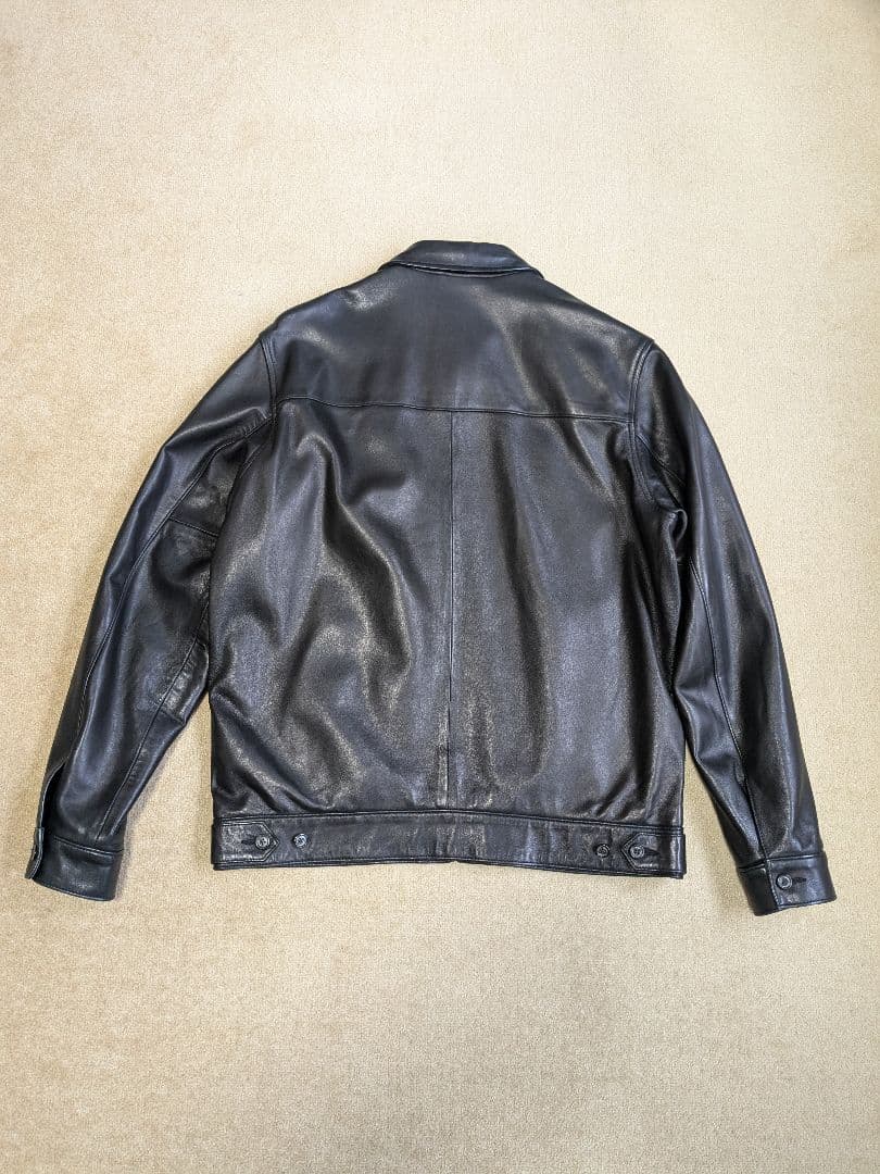 【正月セール】90s ラルフローレン ポニー無し レザージャケット S ブラック